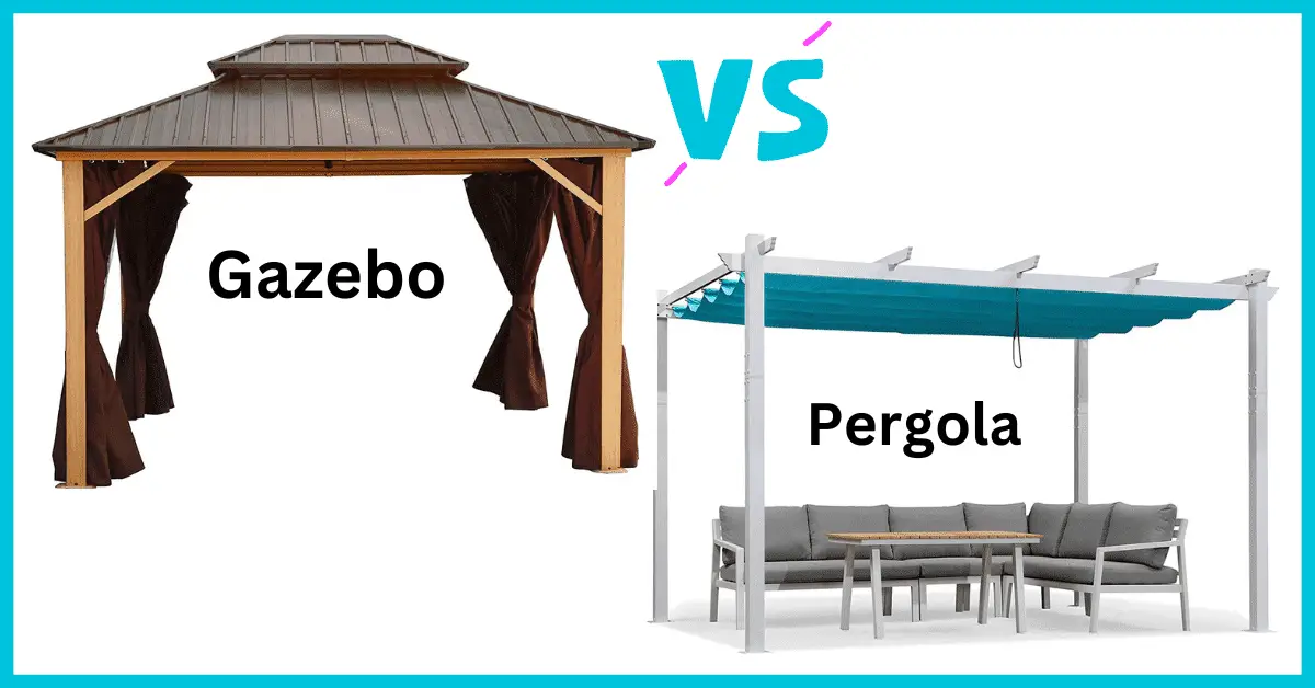 gazebo vs pergola - guide