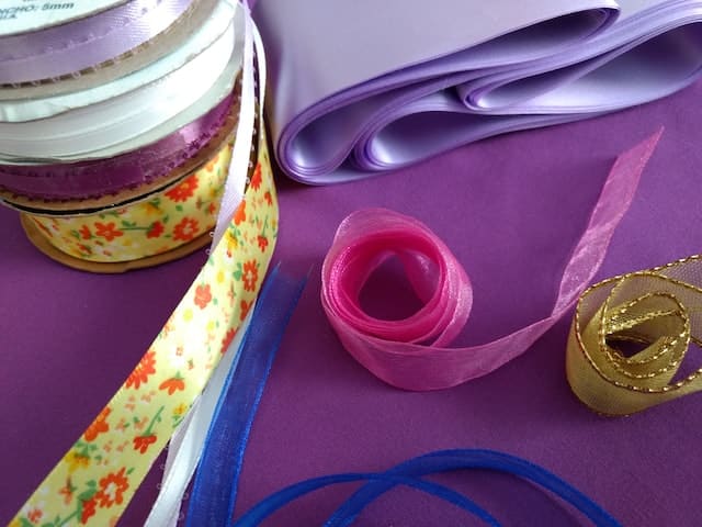 Velvet ribbon designing for gazebo