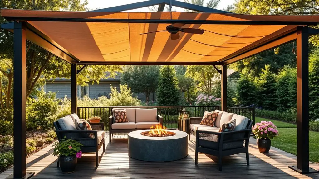 adjustable outdoor shade structures