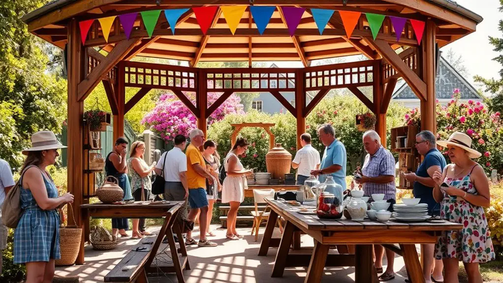 artisan fair in gazebo