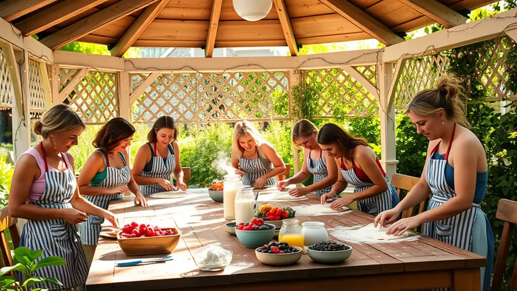baking class in gazebo