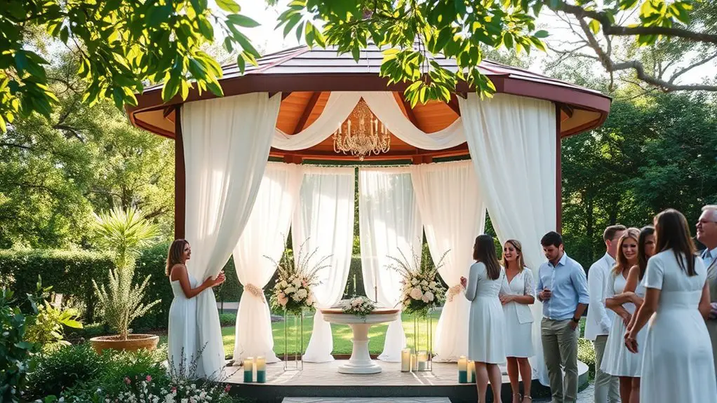 baptism ceremony gazebo planning