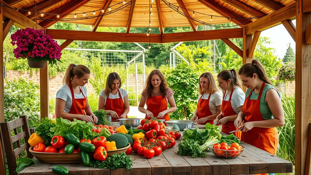 beginner cooking party gazebo