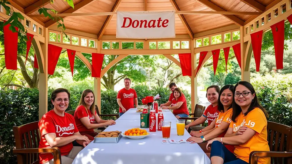 blood donation event gazebo