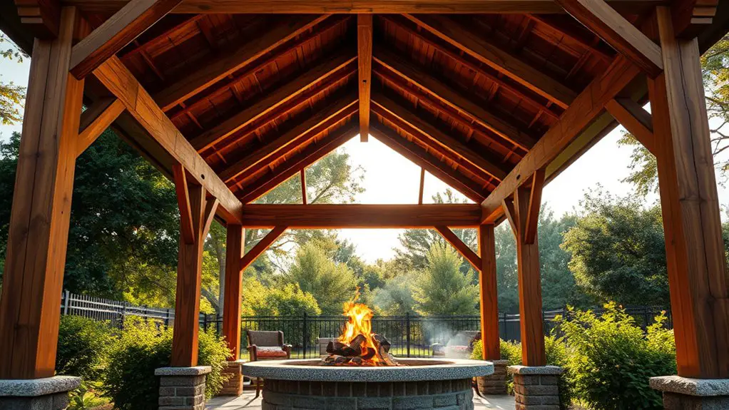 building the gazebo structure