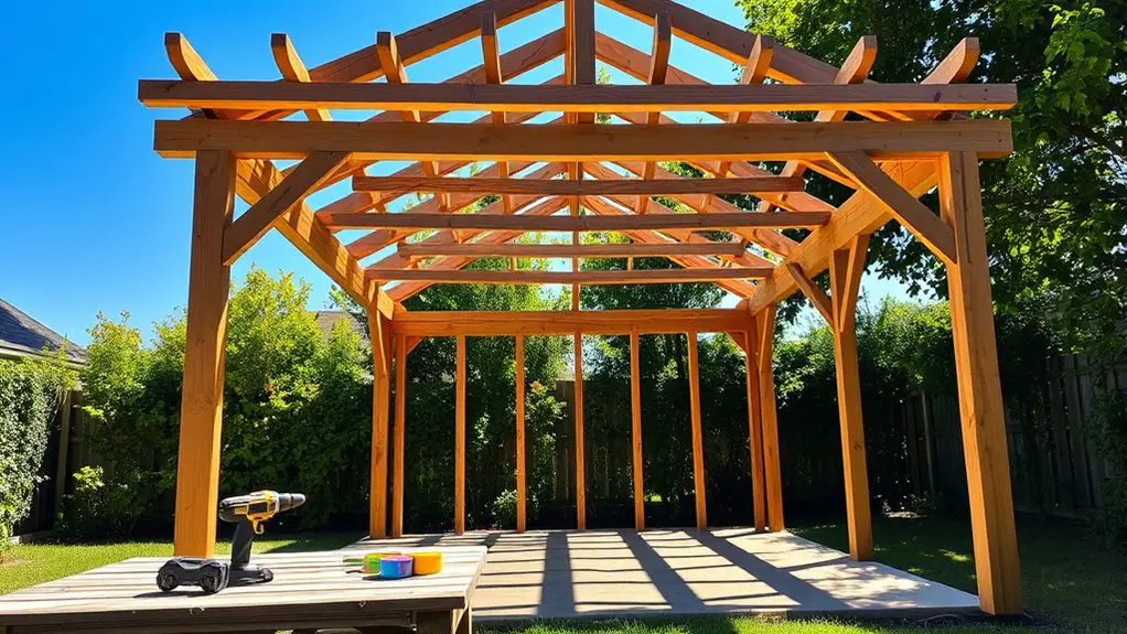 building the supportive structure