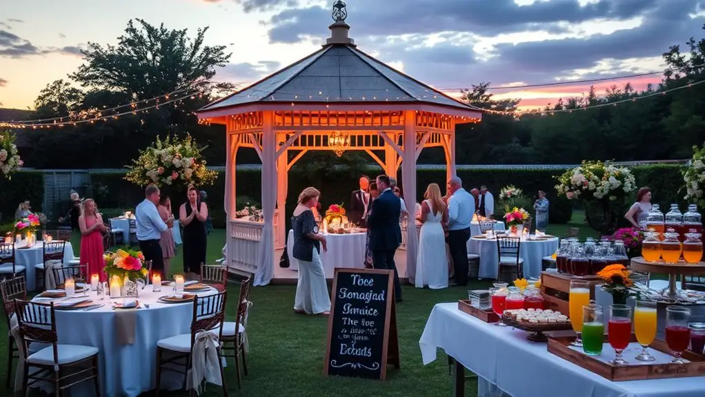 charity event in gazebo
