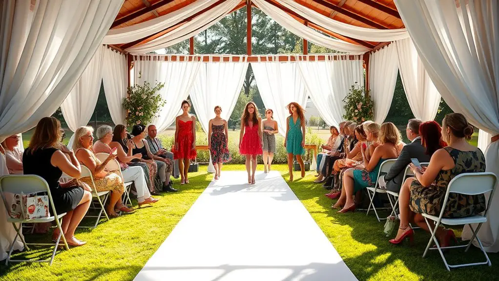 charity fashion show gazebo