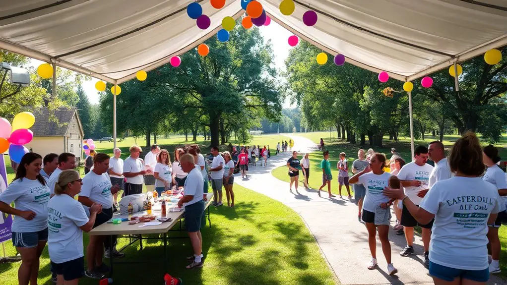 charity walk gazebo hub