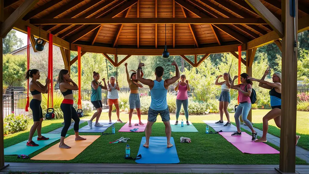 circuit training in gazebo