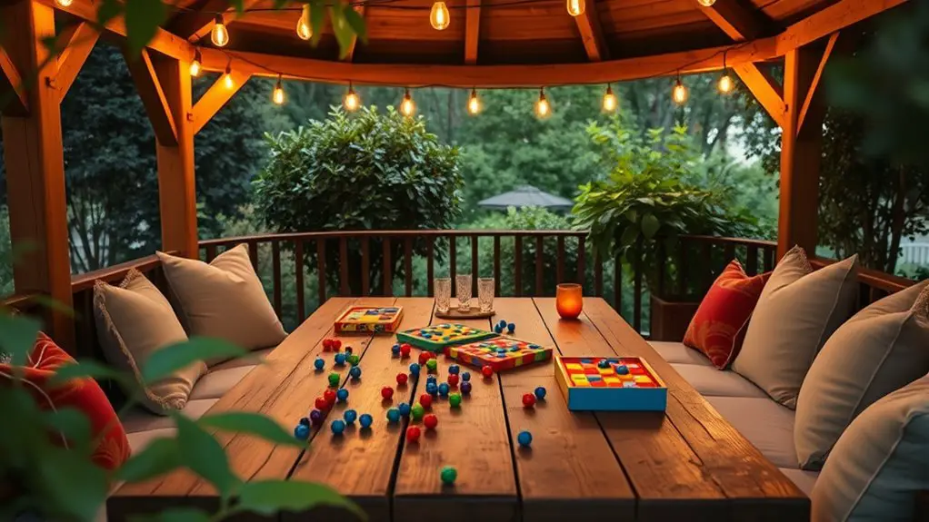 classic games under gazebo