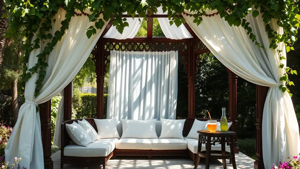 comfortable outdoor shade structures