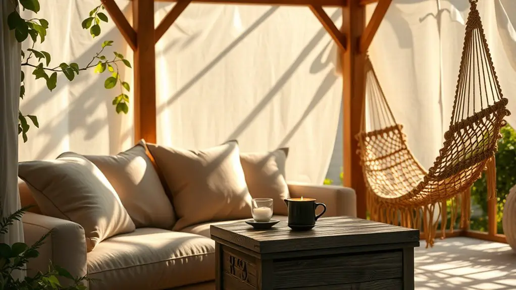 comfortable seating arrangements included