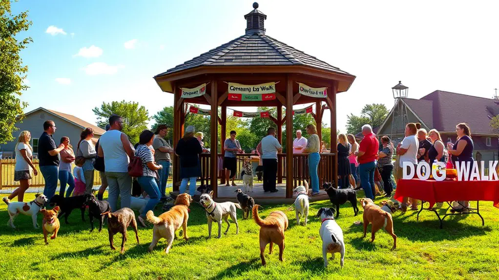 community dog walk event