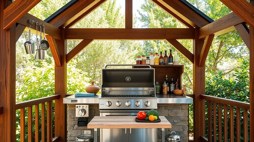 constructing an indoor bbq