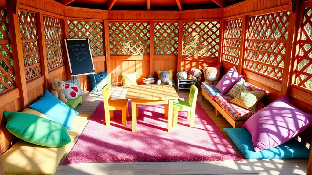 cozy seating and playtime