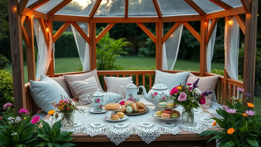 cozy tea party decorations