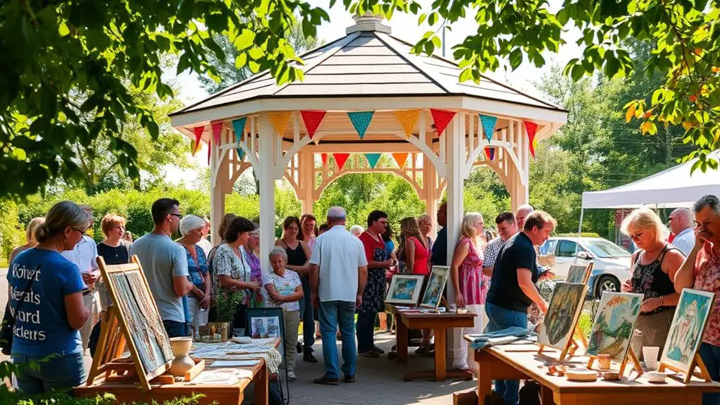 craft fair in gazebo