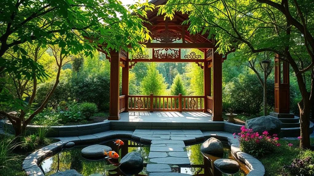 create harmonious garden gazebo
