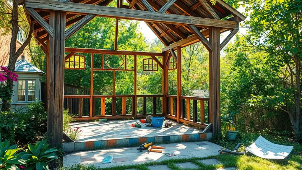 creating a beautiful gazebo