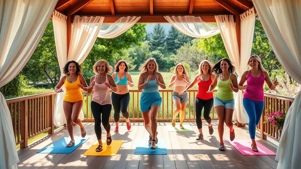 dance fitness in gazebo
