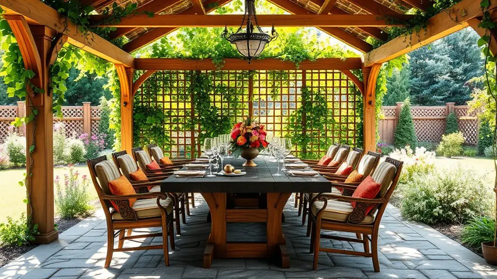 dining furniture for gazebos