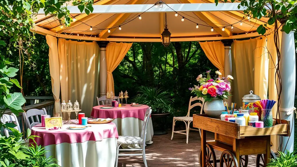 diy garden party crafts