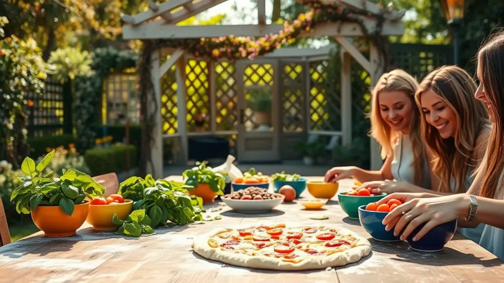 diy pizza station setup