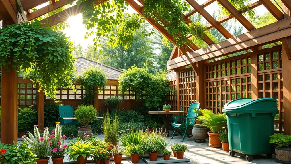 eco friendly gazebo green space