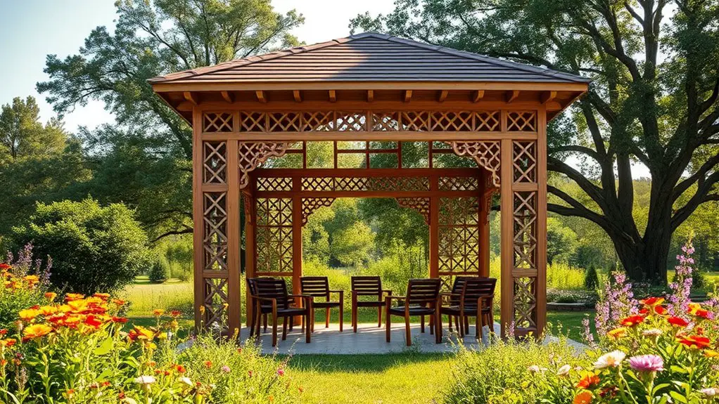 eco friendly seminar gazebo designs