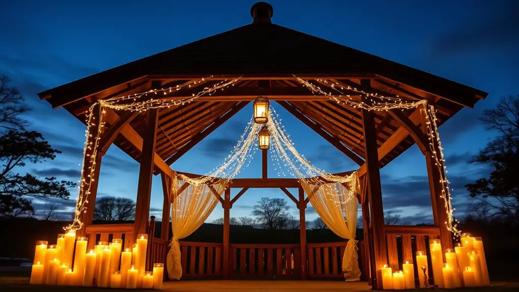 enhancing gazebo with lighting