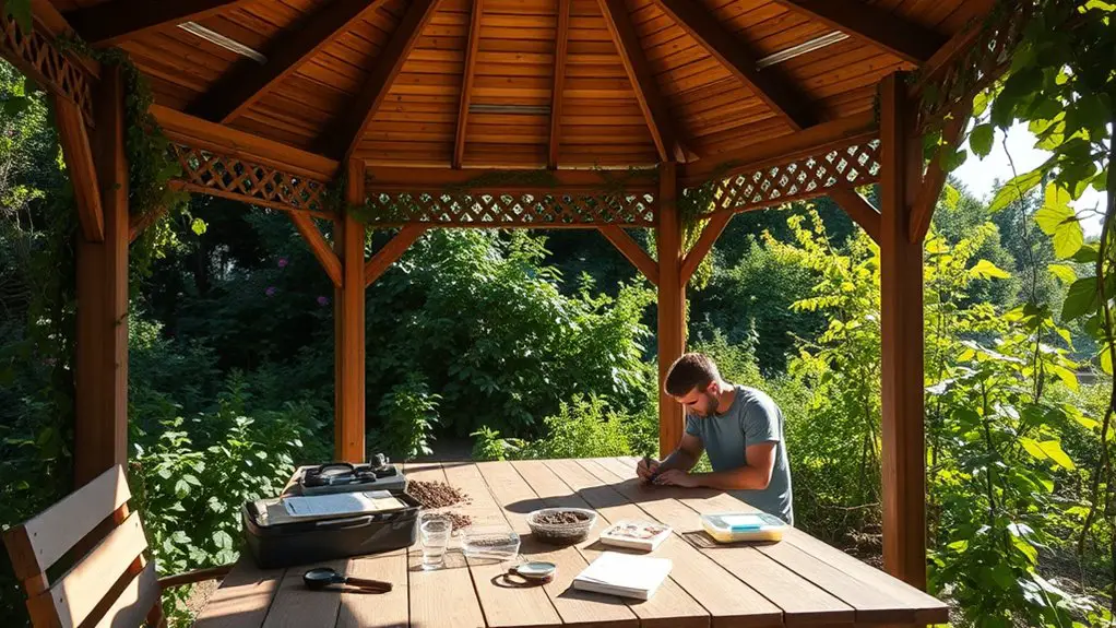 evaluating gazebo area usage