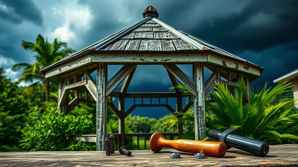 evaluating gazebo structural integrity