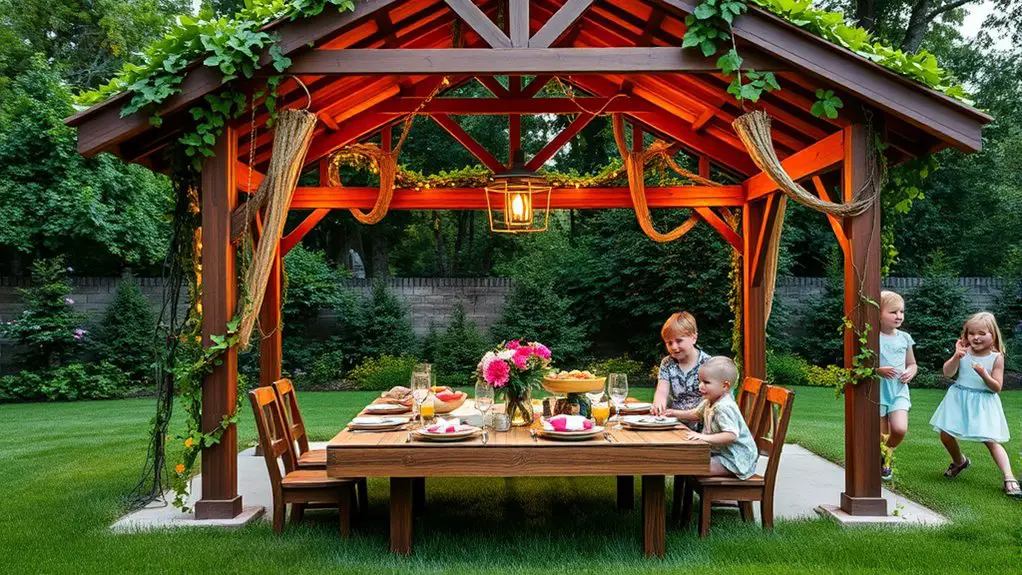 family gathering gazebo designs