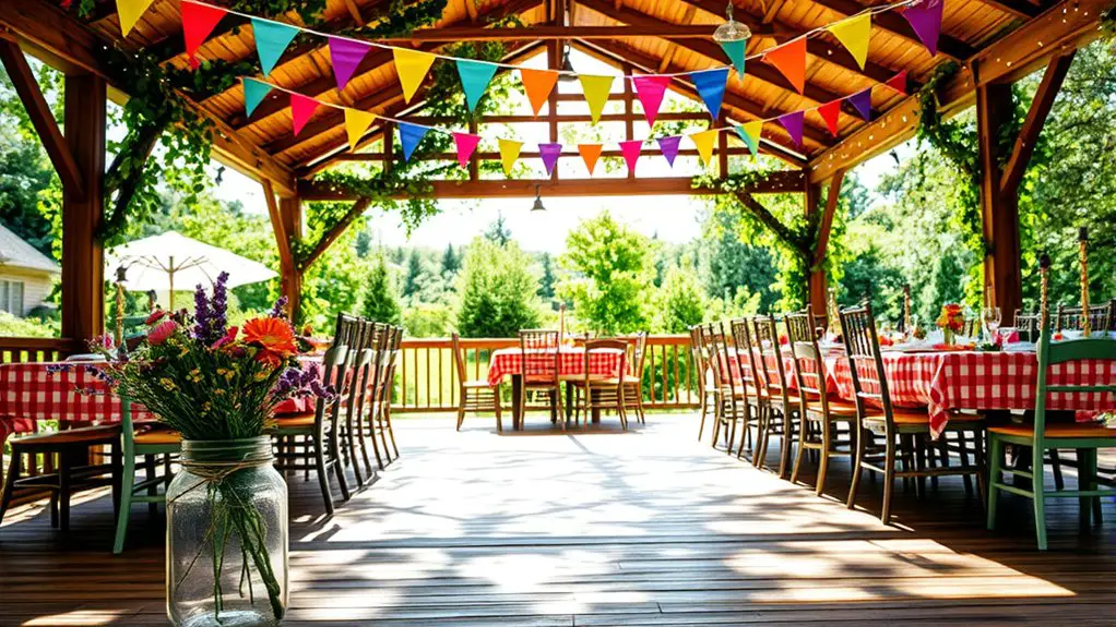 family reunion gazebo decor