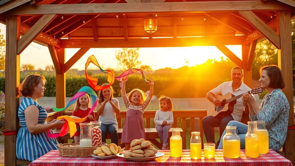 family talent show gazebo