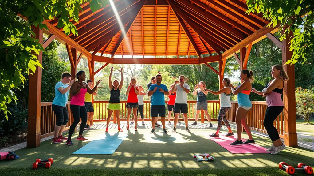 fitness bootcamp in gazebo