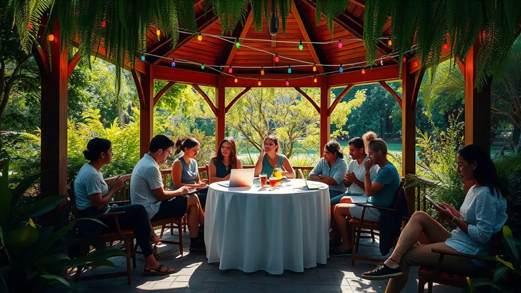 freelancers networking event gazebo