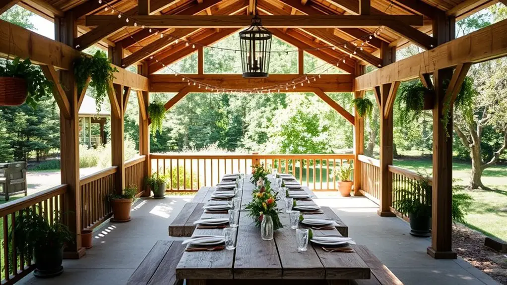 furniture selection for gazebo