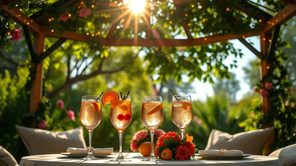 garden cocktail hour planning