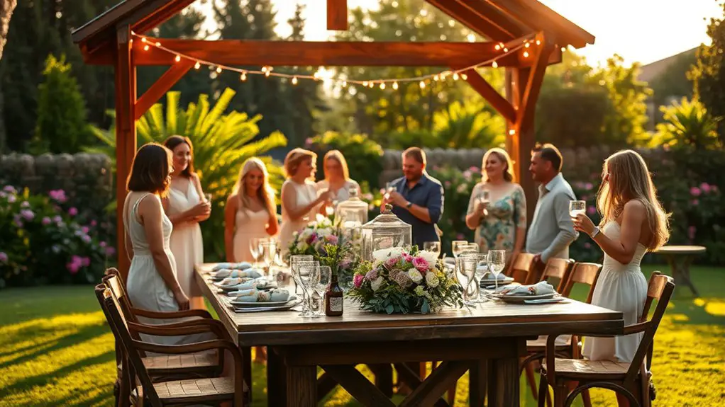 garden cocktail party gazebo