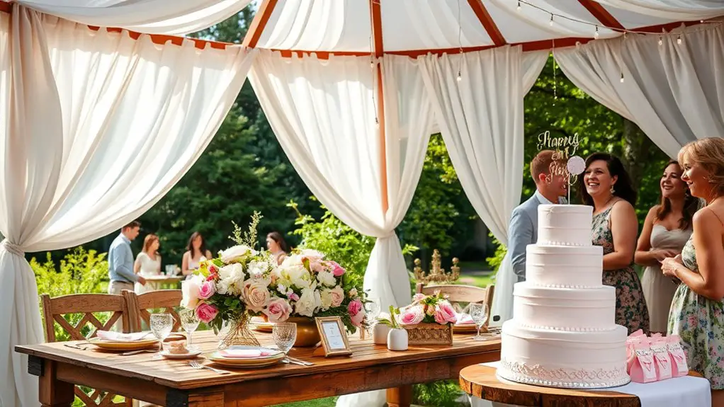 gazebo baby shower planning