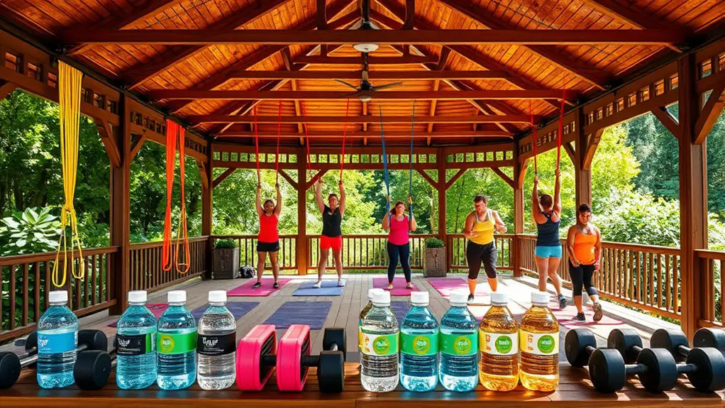 gazebo bootcamp fitness class