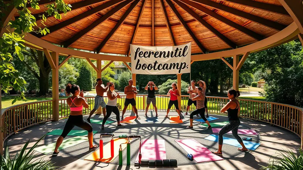 gazebo bootcamp fitness class