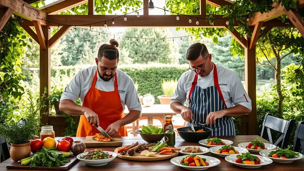 gazebo cooking competition event