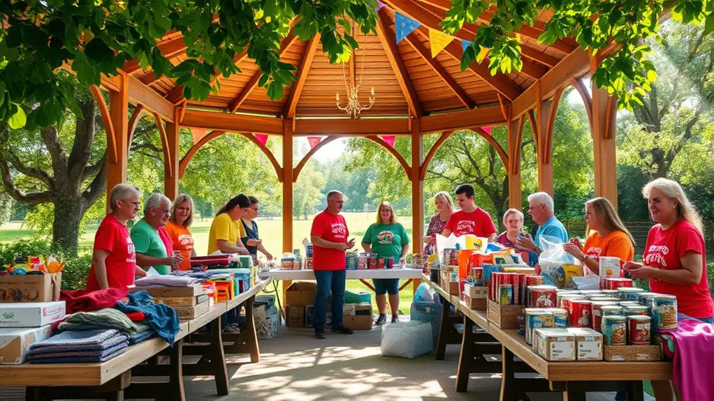 gazebo donation drive event