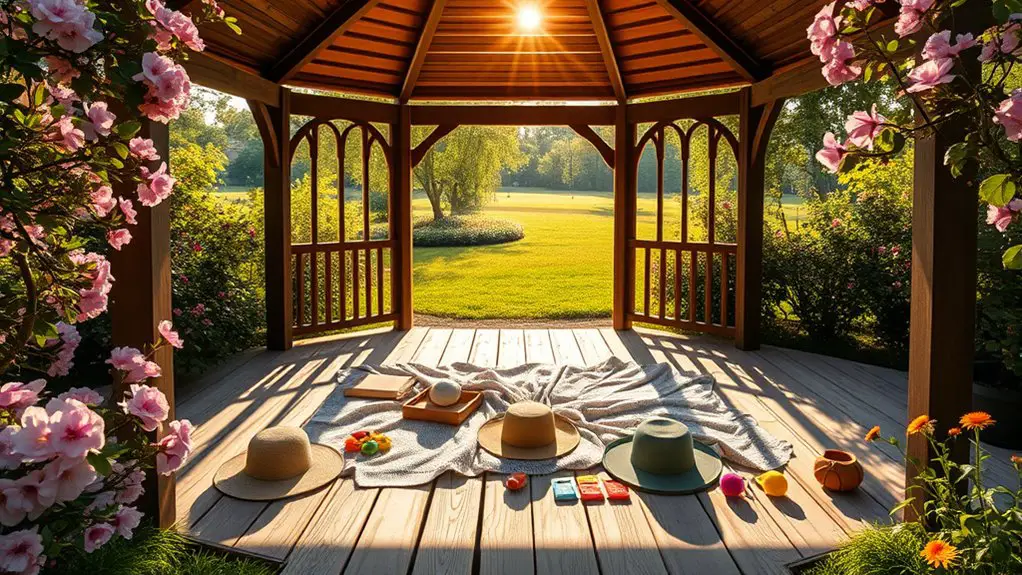 gazebo family photo planning