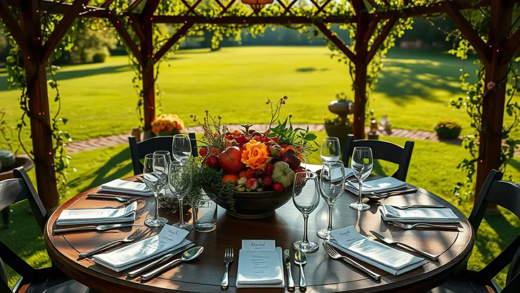 gazebo five course meal planning