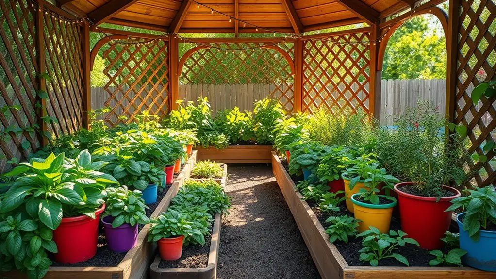 gazebo garden layout design