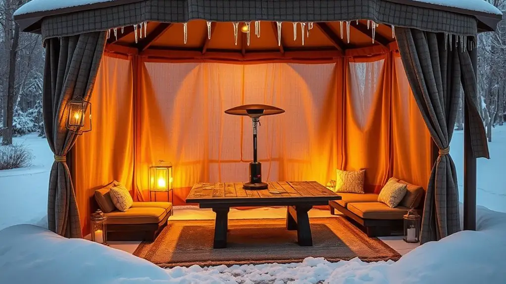gazebo insulation options available